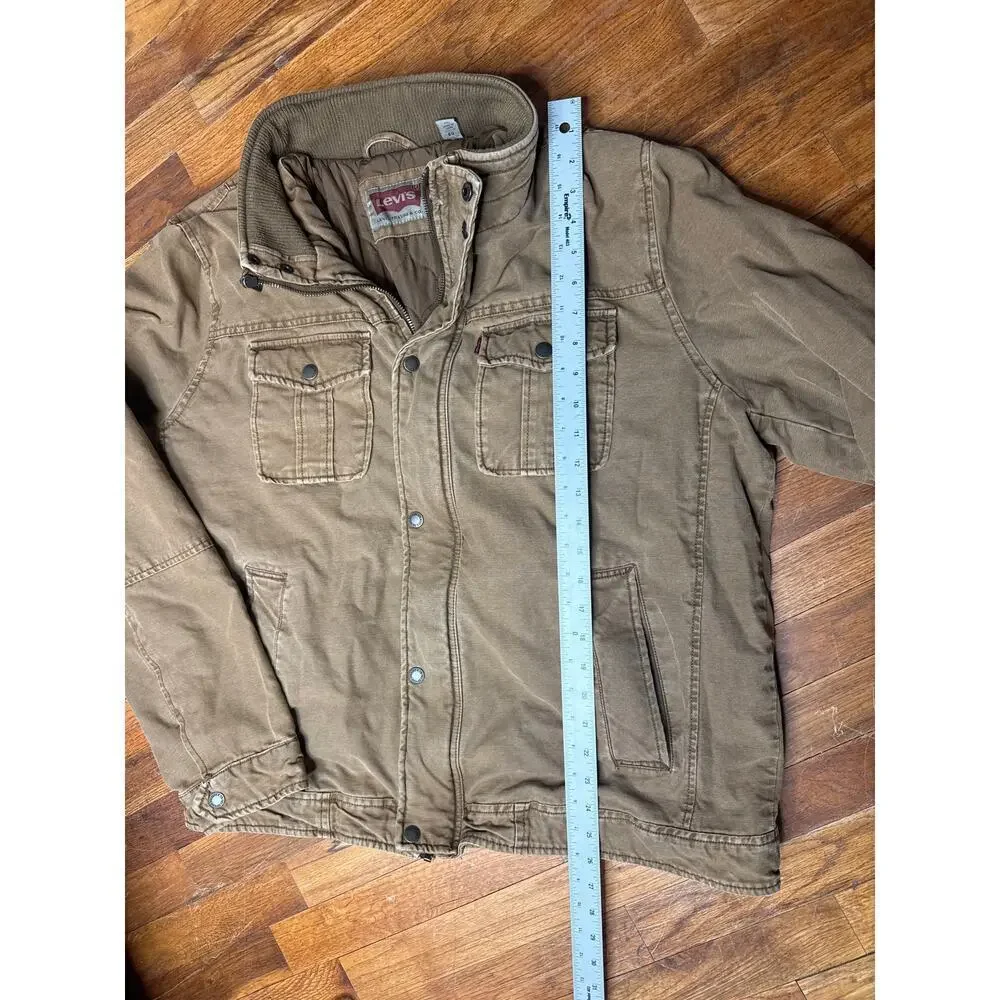 Levi’s Vintage Utility Work Jacket Men’s XL Insulated Canvas Tan Cotton Coat